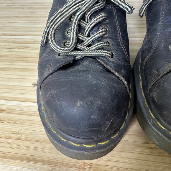 Dr. Martens 10940 Brown Leather Oxford Shoes Mens 9 Womens 10 Platform Lug Sole - Picture 7 of 9